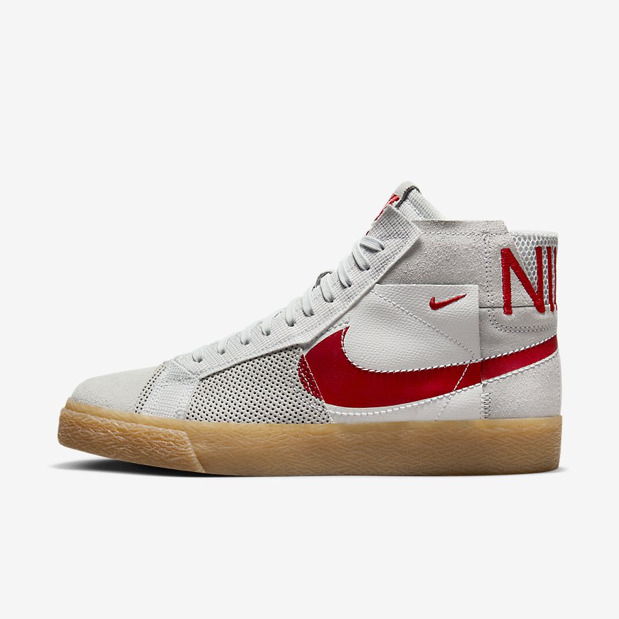 Giày Nike SB Zoom Blazer Mid Premium Nữ Trắng Đỏ 